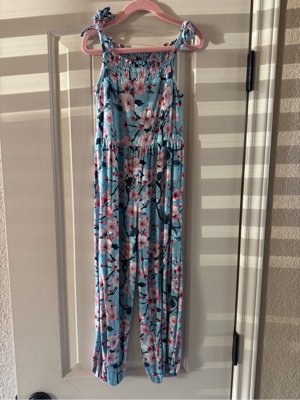 Gigi & Max Cherry Blossom 🌸 Floral Tie-Shoulder Jumpsuit
